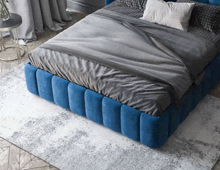 Банкетка B-HIDE: Отдохнуть, присесть, положить что-то не нарушая красоты заправленной кровати, погладить питомца или сложить покрывало - очень удобно на встроенную банкетку у ног.