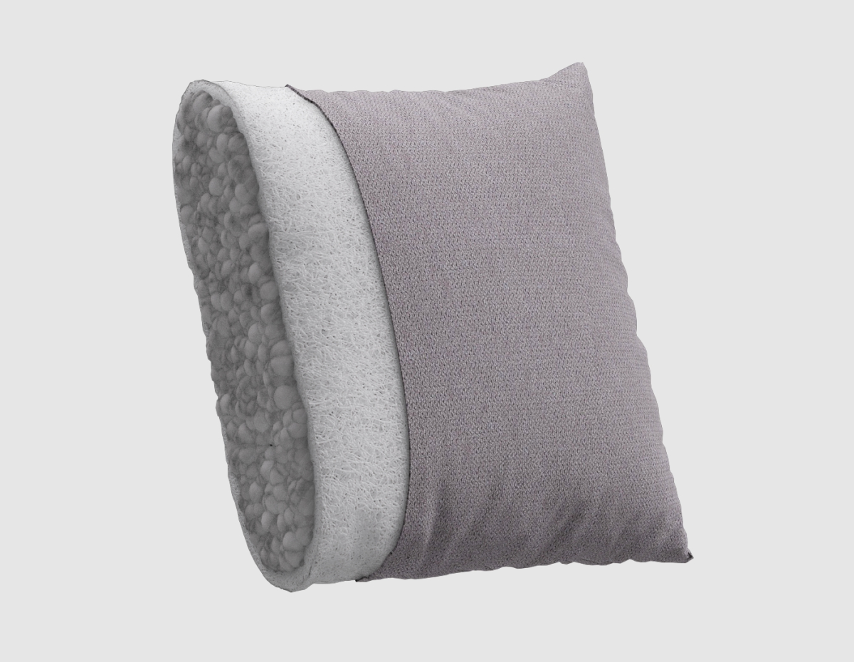 Приспинные подушки выполнены из холлофайбера и дробленой пены обеспечат комфортную посадку.