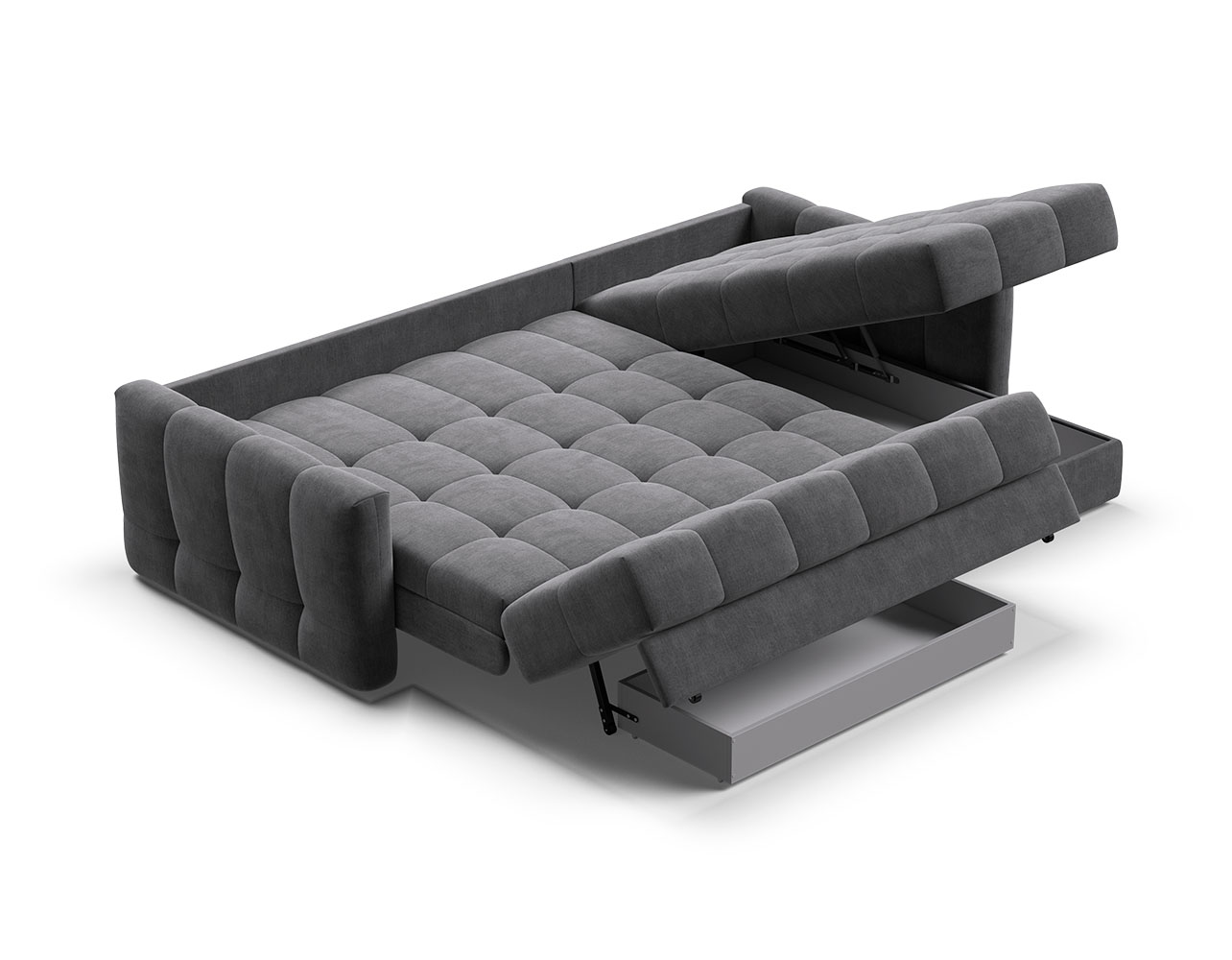 Механизм BOSS FIX. Посадочная часть фиксируется под углом 50° и позволяет убрать или достать вещи без лишних усилий