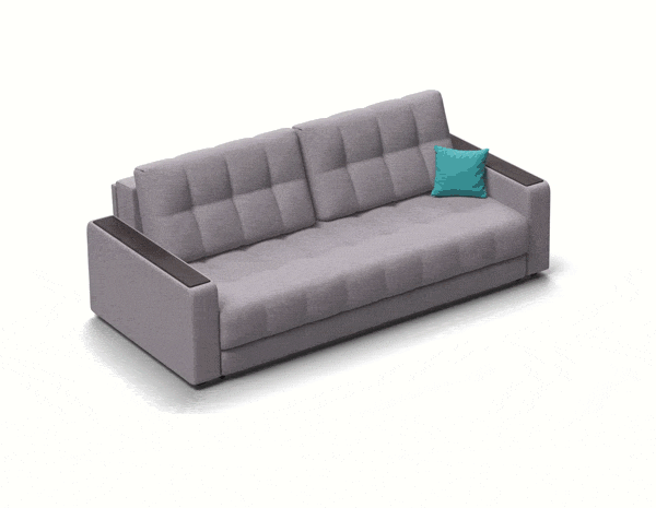 Простой и надежный механизм еврокнижка при трансформации не нужно отодвигать от стены.