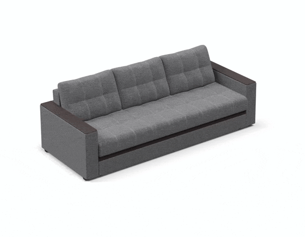 Простой и надежный механизм еврокнижка при трансформации не нужно отодвигать от стены.